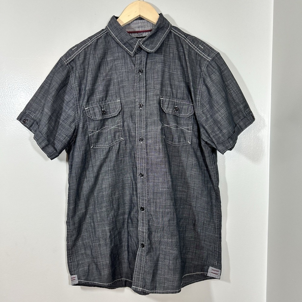 Tranquility Mayhem Men's XL Shirt Short Sleeve Charcoal